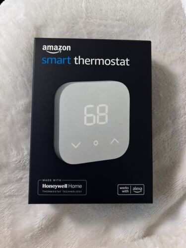 Amazon Smart Thermostat without C-Wire Adapter , White ~ BRAND NEW