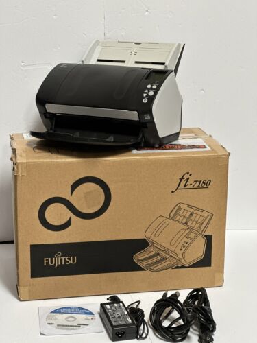 Fujitsu FI-7180 Duplex USB3 Scanner PA03670-B005 Full set in OEM box Open Box!