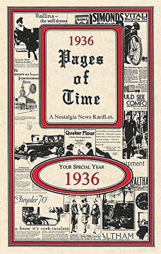 Seek Publishing PT1936 Pages of Time Kardlet