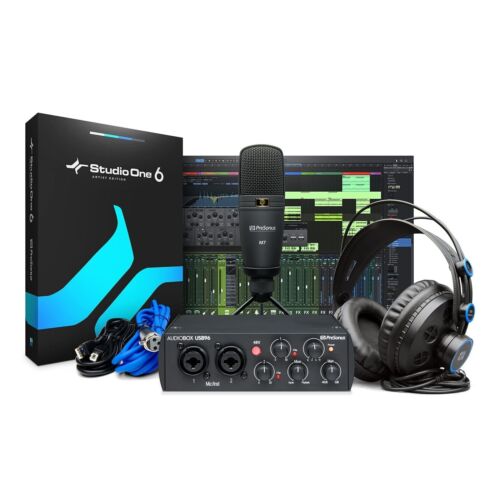 PreSonus AudioBox 96 25th Anniversary Studio Recording Bundle – OPEN BOX