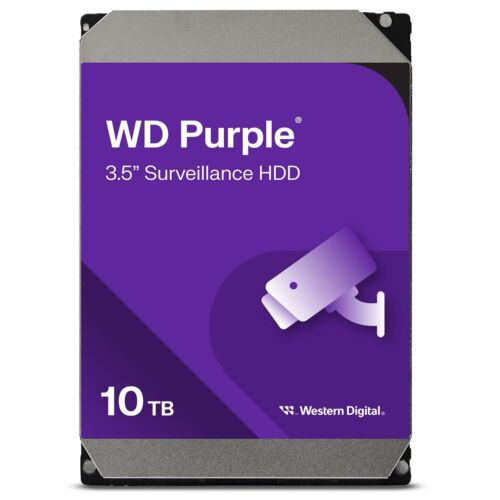 10TB WD Purple Surveillance Internal Hard Drive HDD – SATA 6 Gb/s, 256 MB Cac…