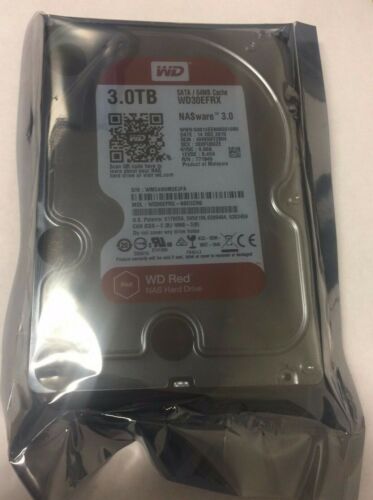 WD Red WD30EFRX 3TB 3.5″ NAS Hard Disk Drive 5400RPM Class SATA 6Gb/s 64MB Cache