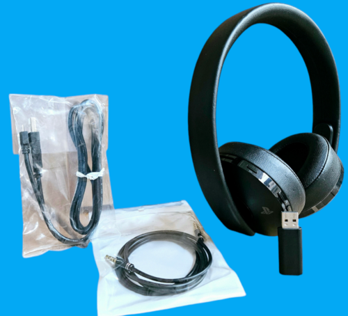 SONY GOLD Gaming Headset 7.1 Wireless For PlayStation4 Complete with Dongle