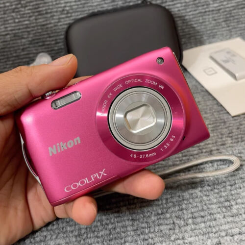 Nikon COOLPIX S3300 Strawberry Pink 6x Zoom 16.0MP Digital Camera NIKKOR Glass