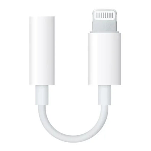 Genuine Apple – MMX62AM/A Lightning to 3.5mm Audio Adapter – White