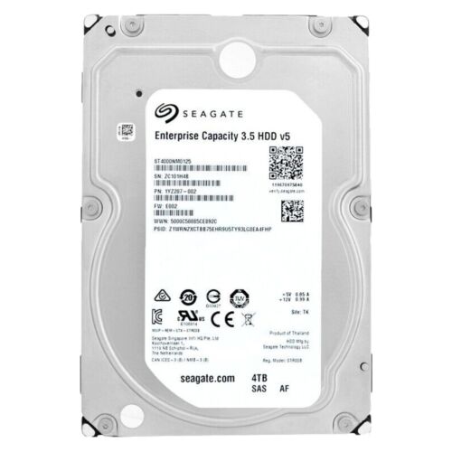 SEAGATE EXOS 4TB 7.2K 12Gb/s 3.5″ 128MB Cach SAS  ST4000NM0125 HDD hard drive