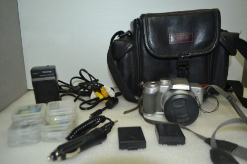 Panasonic Lumix DMC-F25 Camera, case, Charger, 3 batteries, 10 1G sd cards, acce