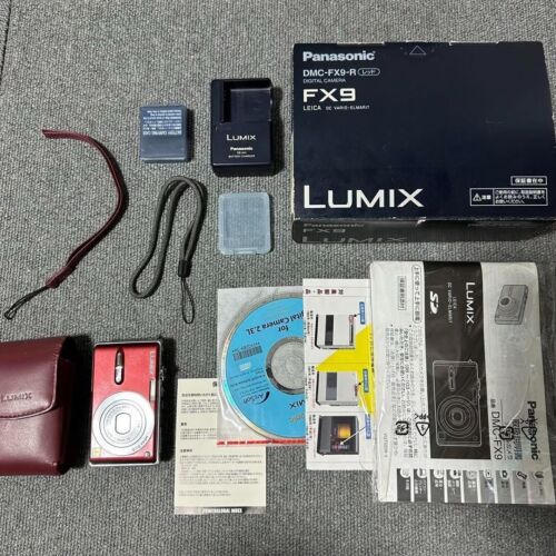 Panasonic LUMIX FX DMC-FX9-R Digital Camera From Japan 0136