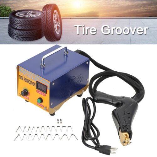 1000W Truck Tire Groover Rubber Cutter Regroover Tyre Grooving Machine W/ Blade