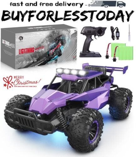 2WD 1:16 Scale Purple Remote Control Car, 20 Km/H High Speed Girls Monster Vehic