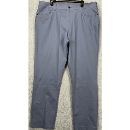 Public Rec Pants Mens 42X34 Blue Workday Chino Tech Slim Straight 5 Pockets NEW