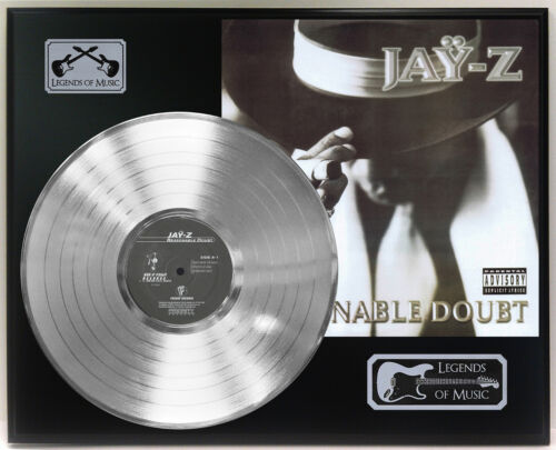 Jay Z – Reasonable Doubt Silver LP Record Plaque Display