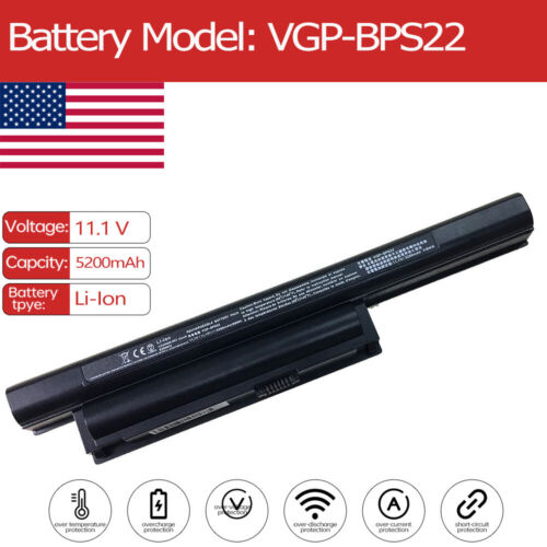 VGP-GPS22 Battery for Sony Vaio VPCEF3S1E/BI VPCEF44FX PCG-71212L VPCEB11FX/T