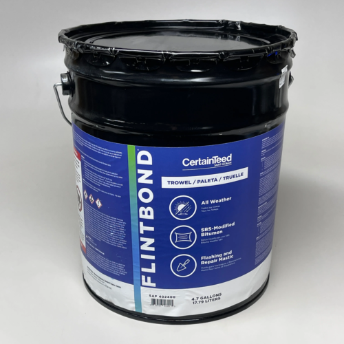 CERTAINTEED Flintbond All Weather SBS-Modified Bitumen Flashing Mastic 4.7 Gal