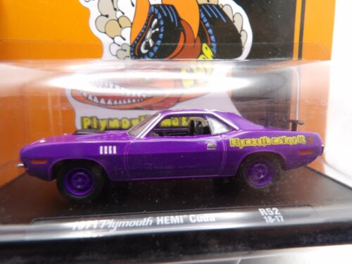 1971 PLYMOUTH HEMI ‘CUDA  2018 CASTLINE M2 MACHINES AUTO-DRIVERS   1:64 DIE-CAST