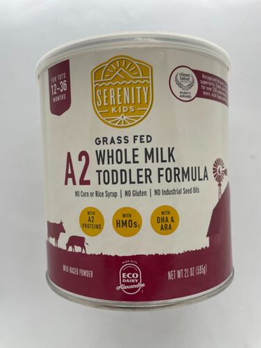 Serenity Kids A2 Whole Milk Toddler Formula 21 Oz. Exp. 10/17/2025 NOT EXPIRED