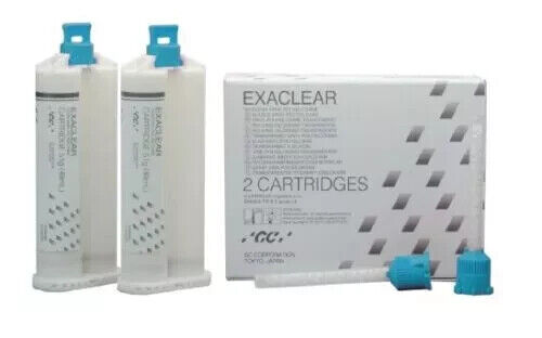 GC Exaclear Clear Vinyl Polysiloxane VPS Bite Registration (2x48ml) Free II Ship