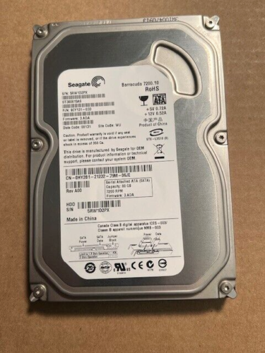 Dell HY281 0HY281 ST380815AS 80GB 7.2K RPM 3Gb/s 3.5″ SATA II HDD Hard Drive