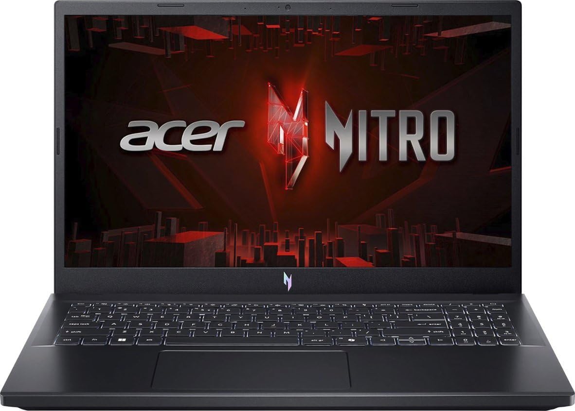 acer Nitro V Gaming Laptop 2024 15.6” FHD 1920 x 1080 IPS 144 hz Intel Core i7-13620H NVIDIA GeForce RTX 4060 8GB GDDR6 32GB DDR5 1TB SSD Backlit Keyboard Thunderbolt 4 Wi-Fi 6 Windows 11 Pro