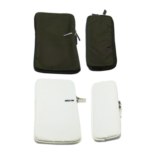 Sony VAIO Laptop + Adapter Pouch/ Sleeve Carry Case | Green / White | 5.5″x10.5″