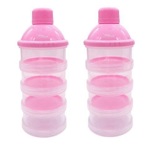 4 Layers Baby Formula-Milk Powder Dispenser Infant Food Storage Container-2PCS