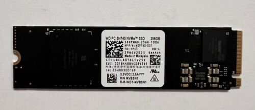 Western Digital 256GB M.2 PCIe NVMe SSD PC SN740 M.2 2280 SDDPNQD-256G-1006