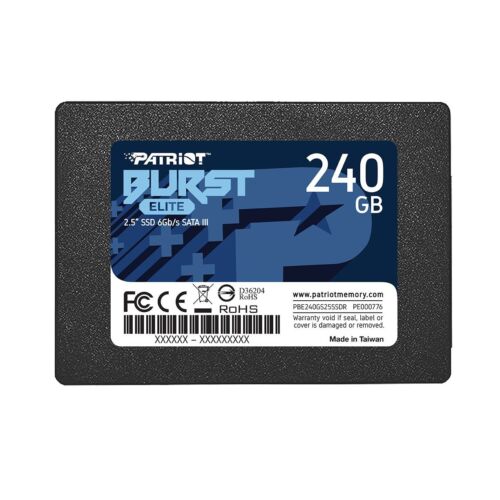 Patriot Burst Elite 240GB 2.5″ SATA3 6GB/s Internal Solid State Drive For PC/MAC