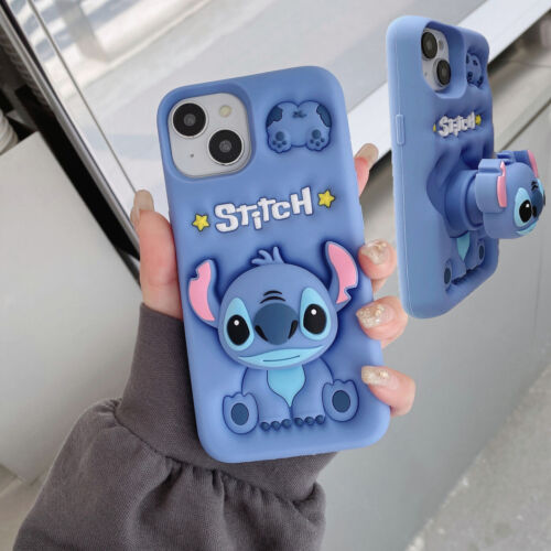 NEW! Stitch Black and Blue iPhone Samsung Tough Case