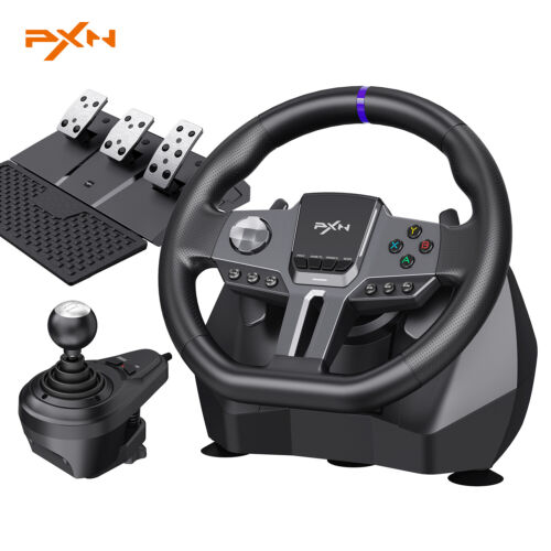 PXN V9 Gen2 Gaming Driving Wheel With Pedals Shifter For PC PS3 PS4 Xbox Switch