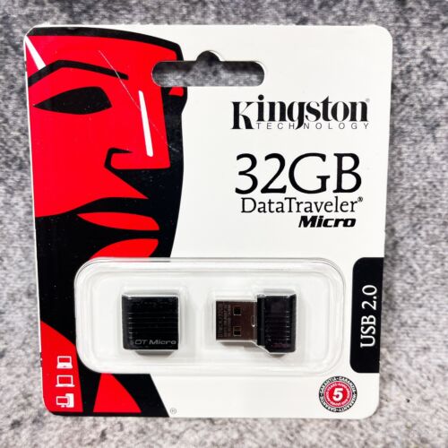 Kingston Data Traveler Micro 32GB USB 2.0 Thumb Drive Memory Stick Storage