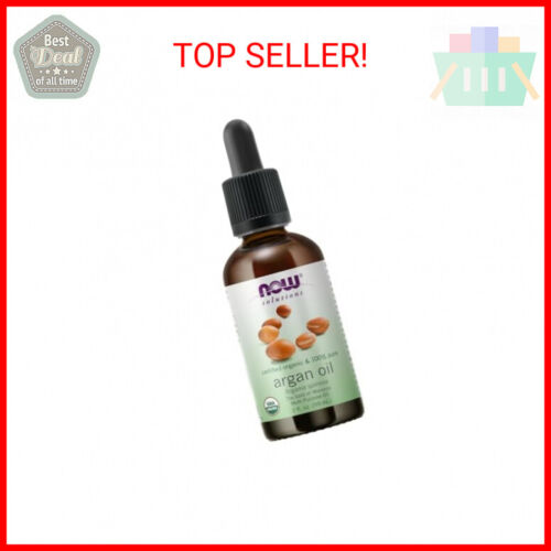 NOW Foods Solutions, Organic Argan Oil, Certified Organic and 100% Pure, “Gold o