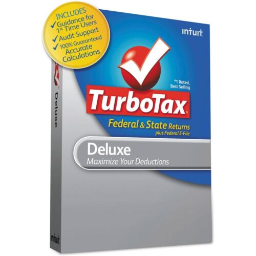 2012 TurboTax Deluxe Federal Win/Mac Turbo Tax by eGalleria Installation Service