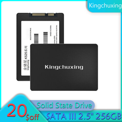 Kingchuxing 256GB 2.5″SATA III SSD Internal Solid State Drive PC Laptop 530MBS