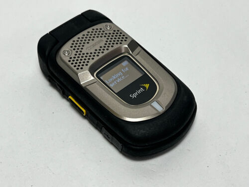 Kyocera DuraXT E4277 – Black (Sprint) PTT 3G Rugged GPS Flip Phone – TESTED