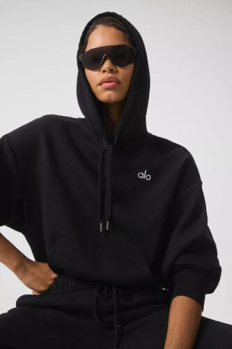 ALO Yoga ACCOLADE HOODIE Hoodie oversized Black white gray new model