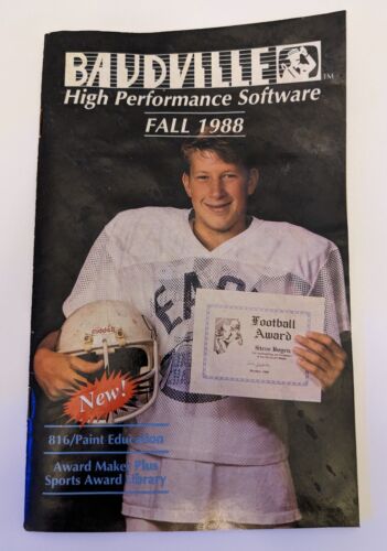 Baudville High Performance Software Fall 1988 Catalogue Computer Pixit Program