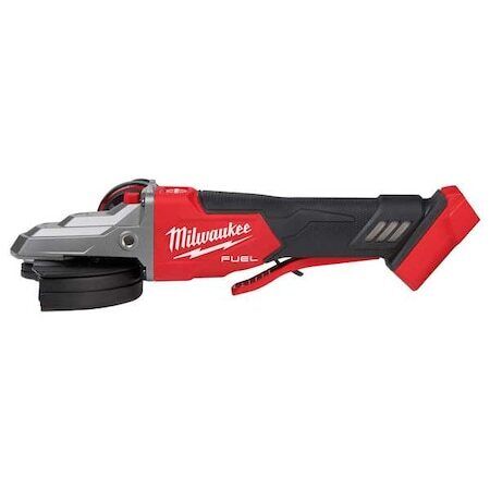 Milwaukee Tool 2886-20 M18 Fuel 5 In. Flathead Braking Grinder With No-Lock