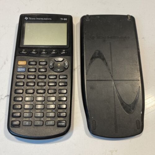 Texas Instruments TI-86 Graphing Calculator w/Cover Parts or Repair