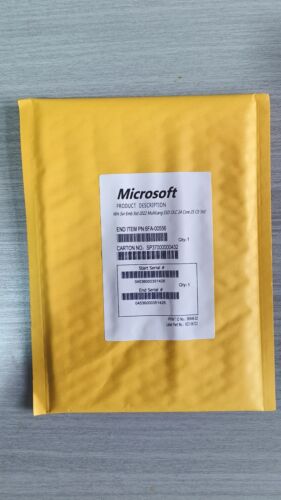 Microsoft Windows Server 2022 STANDARD 24 CORE License Key + 25 CALs Retail NEW