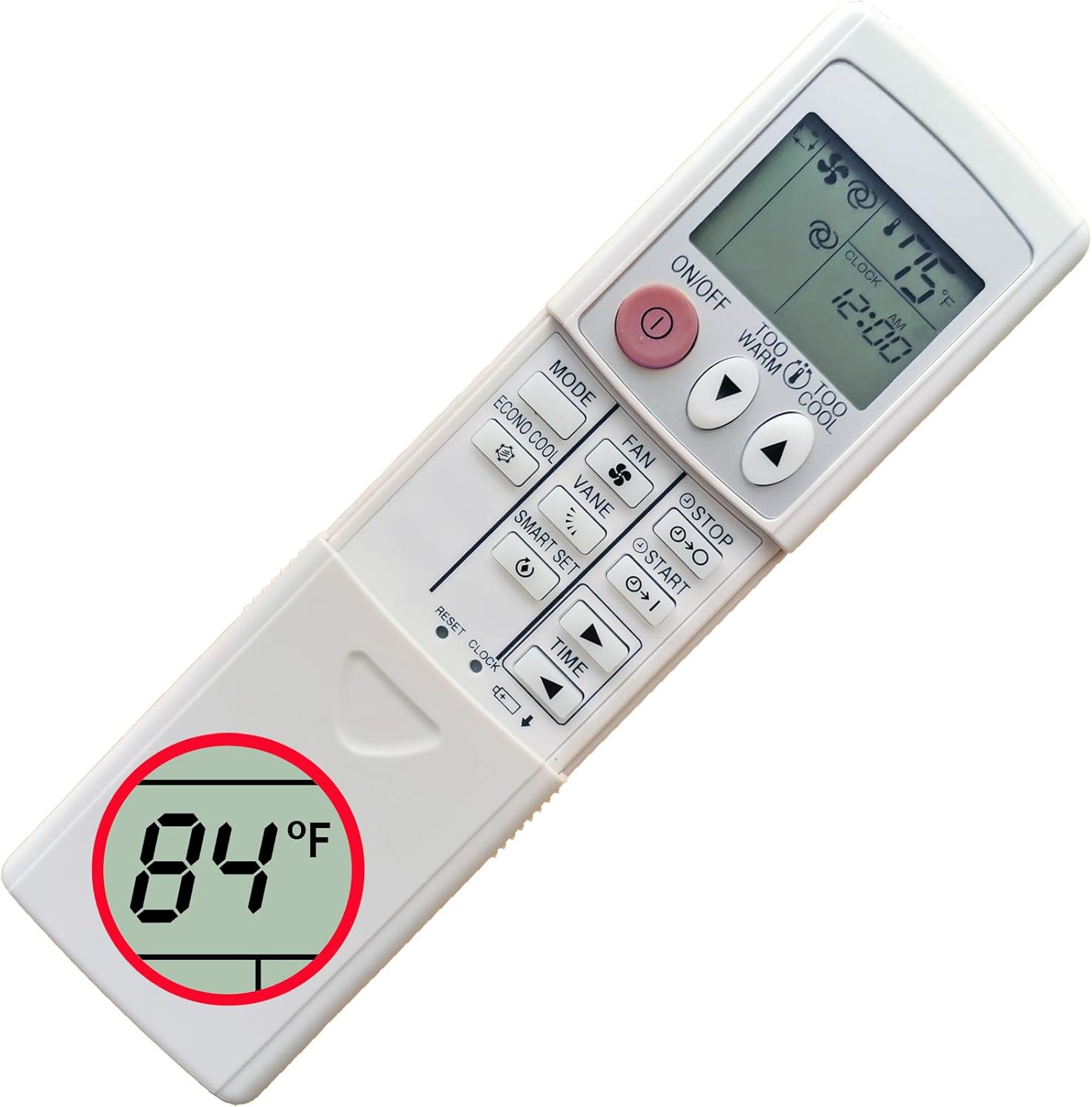 Replacement Mitsubishi Electric Mr Slim Air Conditioner Remote Control MSY-GE09NA MSY-GE12NA MSY-GE15NA MSY-GE18NA MSY-GE09NA-8 MSY-GE12NA-8 MSY-GE15NA-8 MSY-GE18NA-8