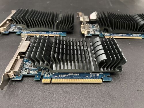 Lot of 3 – Asus Nvidia Geforce GT620 Graphics Card GT620-SL-2GD3-V3-DP