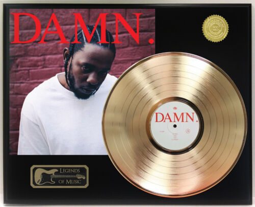 Kendrick Lamar – Damn Gold LP Record Plaque Display