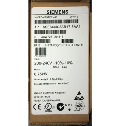 1PCS Brand New Sienems 6SE6440-2AB17-5AA1 6SE6 440-2AB17-5AA1 Spot Goods！