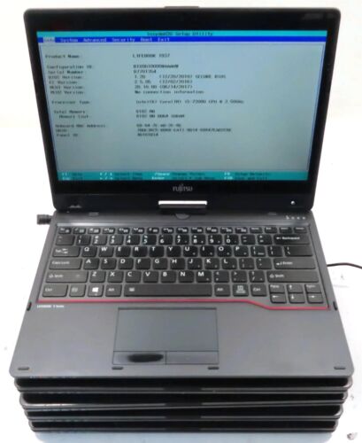 Lot 5 Fujitsu LIFEBOOK T 937 Convertible Touch Core i5-7200U 2.5GHz 8GB No SSD