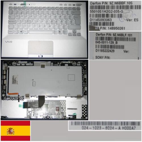 Spanish Qwerty Keyboard SONY VAIO VPC-SB VPC-SD 9Z.N6BBF.10S 148950261 Backlit