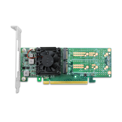 Shinreal PCI Express x16 to Quad M.2 NVMe SSD Switch Adapter  2280