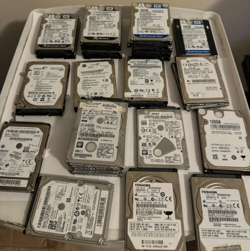 Starting at $5/drive!! — Assorted Laptop Hard Drives – Various Sizes and Brands!