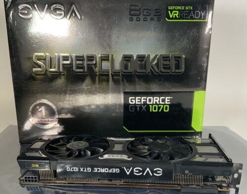 Evga SC SuperClocked OC GTX 1070 8 GB GDDR5 Graphics Card-Fast Shipping