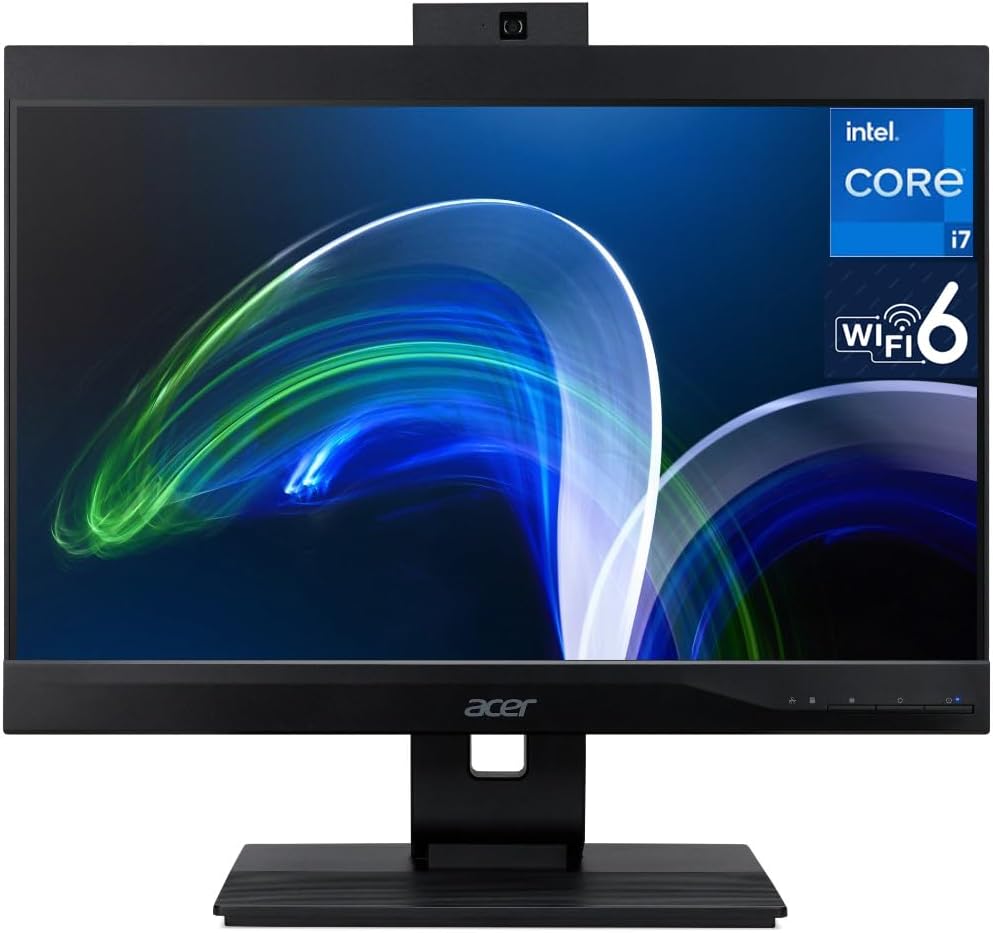 acer Veriton Z4680G-I71170S1 Business All-in-One 21.5″ FHD Display (Intel i7-11700, 16GB DDR4, 128GB PCIe SSD + 1TB HDD (2.5), Intel UHD 730, WiFi 6, Webcam, Win 10 Pro) (Renewed)