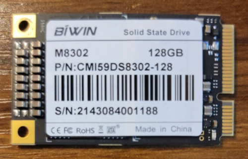 BIWIN mSATA SSD 128GB SATA III Internal Solid State Drive Mini SATA